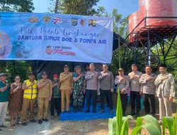 Baksos Polri Peduli Lingkungan, Polda Sulteng Resmikan Sumur Bor dan Pompa Air