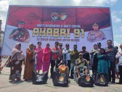 Kapolda Sulteng pimpin Baksos dan Bakkes AKABRI 91 di Kab. Balut