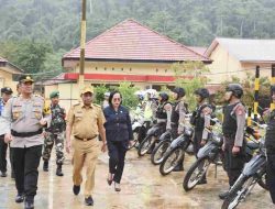 Apel Gelar pasukan OMB 2023-2024. Polres Morowali Utara siap amankan Pemilu 2024