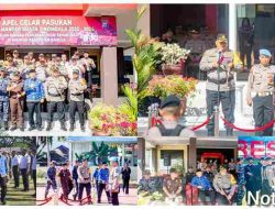 Wakil Bupati Hadiri Apel Gelar Pasukan Operasi Mantap Brata Tinombala di Mapolres Banggai