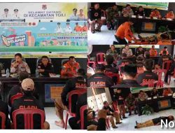 Wakapolsek Toili Hadiri Simulasi Kesiapsiagaan Bencana di Kabupaten Banggai Tahun 2023