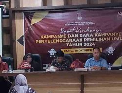 Rapat Koordinasi KPU Parigi Moutong Bahas Penggunaan Dana Kampanye Pemilu 2024