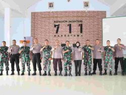 SPN Polda Sulteng Jalankan Kegiatan Kohesi Sosial di Batalyon Infantri 711