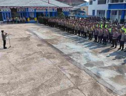 Amankan Pemindahan Peti Kemas, Polres Banggai Kerahkan Ratusan Pasukan Gabungan TNI-Polri