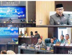 Bupati Banggai Sampaikan Raperda Perubahan Bentuk Hukum Perusahaan Daerah Banggai Energi Utama di Rapat Paripurna DPRD