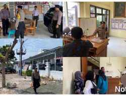Kasatgas Preventif OMB Polres Banggai Sambangi Kantor Penyelenggara Pemilu di Kabupaten Banggai