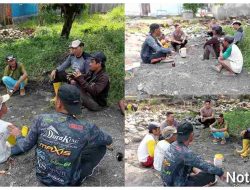 Polsek Toili Ajak Masyarakat Curhat Melalui Program Keja Bakti dan Ajak Pemilu Damai