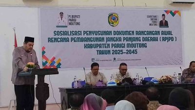 Pejabat Bupati Parigi Moutong Buka Sosialisasi Penyusunan RPJPD Kabupaten Tahun 2025-2045