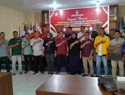 Rapat Pleno Penetapan Daftar Calon Tetap (DCT) Anggota DPRD Kabupaten Parigi Moutong