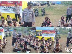 Kasat Binmas Polres Banggai Mengajak Anggota Pramuka Jauhi Narkoba
