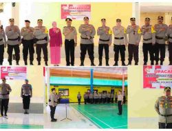 Kapolres Banggai Pimpin Upacara Kenaikan Pangkat Pengabdian Kapolsek Luwuk