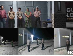 Subsatgas Pos Pam OMB, Perketat Pengawasan Gudang KPU Banggai Saat Malam Hari
