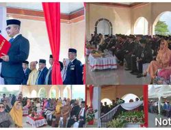 Bupati Banggai Ir. H. Amirudin, M.M., AIFO, bertindak sebagai Inspektur Upacara Hari Pahlawan ke-78 Tahun 2023