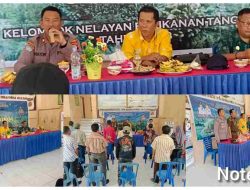 Kasat Binmas Polres Banggai Sosialisasikan Hukum Perikanan kepada Nelayan Penerima Bantuan