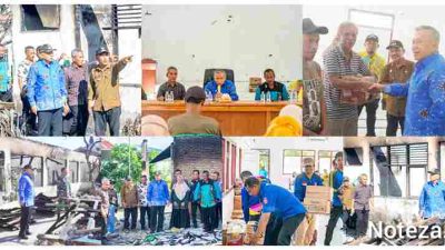 Wakil Bupati Banggai Serahkan Bantuan Kebakaran untuk Keluarga Korban
