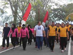 HUT Ke73 Polairud Polda Sulteng Gelar Olah Raga Bersama