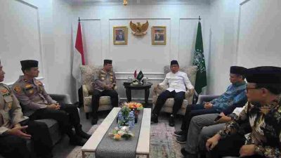 Dikunjungi Kaops NCS, Gus Yahya Nilai Polri Berhasil Jaga Ketentraman Jelang Pemilu