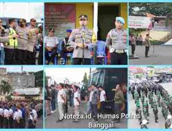 Wakapolres Banggai Pimpin Apel Gabungan Pengamanan Malam Tahun Baru