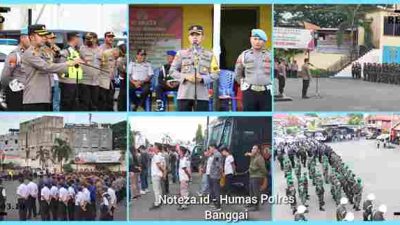 Wakapolres Banggai Pimpin Apel Gabungan Pengamanan Malam Tahun Baru