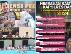 Wakapolres Banggai Pimpin langsung Konferensi Pers Di Akhir Tahun 2023