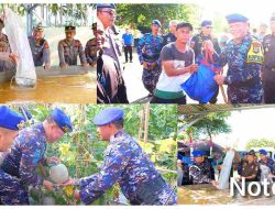 Peringati HUT Ke-73 Polairud Polri, Kapolda Sulteng Tabur Benih Ikan dan Panen Buah Melon