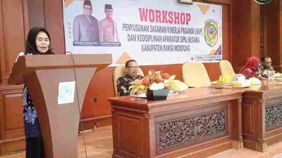Tingkatkan Budaya Disiplin ASN, Workshop Penyusunan SKP Resmi Dibuka Asisten Bidang Administrasi Umum Yusnaeni