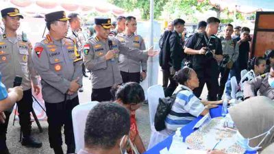 Wujudkan Pemilu Damai, Panglima TNI dan Kapolri Gelar Kegiatan Bhakti Sosial dan Bhakti Kesehatan