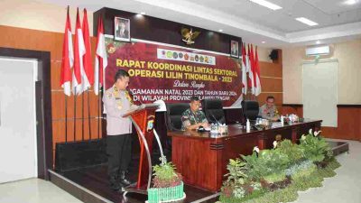 Jelang Nataru, Polda Sulteng Gelar Rakor Lintas Sektoral Operasi Lilin Tinombala 2023
