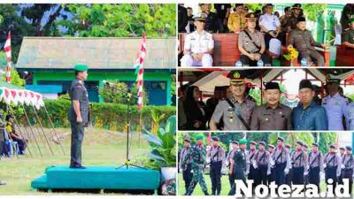 Wakapolres Banggai Hadiri Upacara Hari Juang TNI-Ad di Kompi C Yonif 714 SM