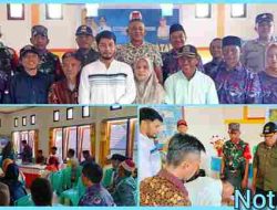 Kanit Intelkam Polsek Kintom Hadiri Sertijab Kades Lumbe