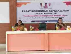 Rapat Koordinasi Kepegawaian Tingkat Kabupaten Parigi Moutong