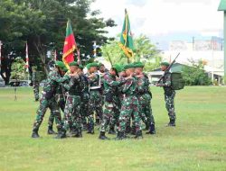 Upacara Penyerahan Simbol dan Pelepasan Pleton Yudha Wastu Pramuka Jaya, Polda Sulteng : Selamat HUT Ke-75 Infanteri, Infanteri yang Modern dan dicintai Rakyat