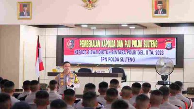 Kapolda Sulteng berikan pembekalan Siswa Diktuba Polri Jelang dilantik Menjadi Bintara Polri