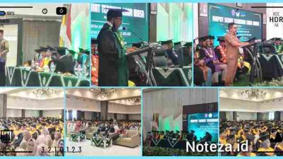 Rektor Universitas Muhammadiyah Luwuk( Unismuh ) Dr Sutrisno K Djawa.Mewisudah 768 Untuk semua Fakultas