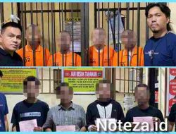 Polres Banggai Menahan Empat Tersangka Kasus Pengeroyokan