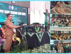 Bupati Banggai Ir. H.Amirudin.M.M.AIFO.Hadiri Acara Wisuda Sarjana Angkatan Ke-XXI Tahun 2023 Universitas Muhamadiyah Luwuk