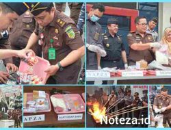 Kepala Kejaksaan Negeri Banggai Pimpin Pemusnahan Barang Bukti dan Sosialisasi Risiko Kejahatan