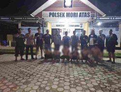 Hendak melarikan diri. Pelaku pembunuhan di Bahodopi diringkus oleh Personel Polsek Mori Atas