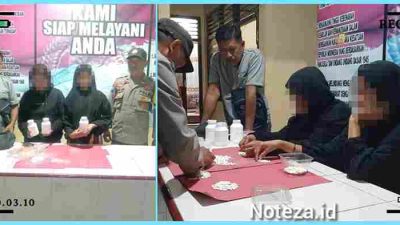 Polsek Batui,berhasil Mengamankan.Dua Ibu Muda Menjual pil Koplo di Batui Kabupaten Banggai