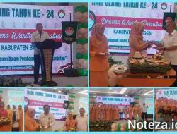 Wakil Bupati Banggai Hadiri Peringatan HUT ke-24 Dharma Wanita Persatuan Kabupaten Banggai