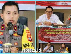 Menghadapi Nataru 2023-2024,Polres Banggai Mengajak Semua Pihak Ikut Terlibat mengamankan situasi di Kabupaten Banggai