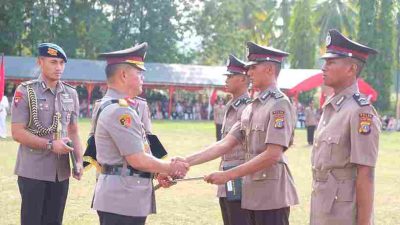 Kapolda Sulteng Lantik 267 Siswa Diktuba SPN Polda Sulteng menjadi Bintara Polri