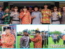 Wakil Bupati Banggai Drs H Furqanuddin.MM. Tetap Lanjutkan, Apel Operasi Lilin Tinombala-2023 Saat Hujan Turun