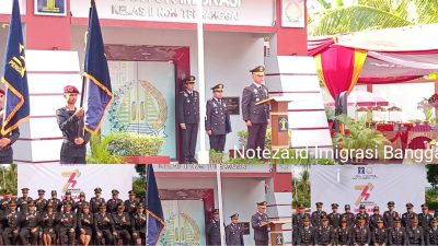 Kepala Imigrasi Kelas II Non-TPI Banggai Octaveri.S.kom.Pimpin Upacara Hari Bakti Imigrasi (HBI ) ke 74.