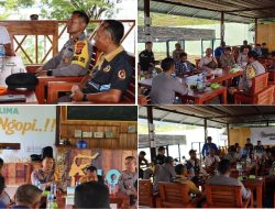 Polres Banggai Konsisten bahas Isu berkaitan Berita Hoax.bersama ketua PWI banggai,dan Awak Media.