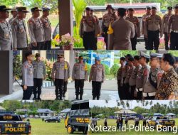 Kabagops Polres Banggai Pimpin Apel Pengamanan Kampanye Terbuka di Nambo