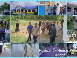 Wakil Bupati Banggai,Drs H Furqanuddin.M.M Dan Staf Khusus Bupati,Alimudin Moh.Nur Meninjau Proyek Tahun 2023.