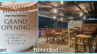 Cafe " BAKOEL KOPI " hadir di Kabupaten banggai dengan suasana dan  konsep Alam Terbuka 