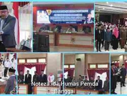 Bupati Banggai,Ir.Amirudin,M.M.AIFO Lantik Pejabat Tinggi Pratama,Pejabat Administrator,Pejabat Pengawas,dan Pengukuhan Pejabat Fungsional Lingkungan Pemda Banggai