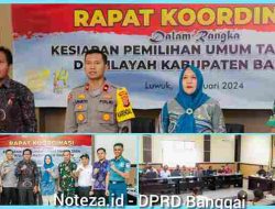 Ketua DPRD Kabupaten Banggai,Suprapto Ngatimin,S.Sos Menghadiri Rapat Koordinasi( RAKOR ) Persiapan Pemilu 2024